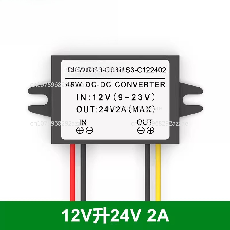 12v to 24v omformer , dc 12v to 24v strømforsyningsforsterkermodul 12v to 24v: Grønn