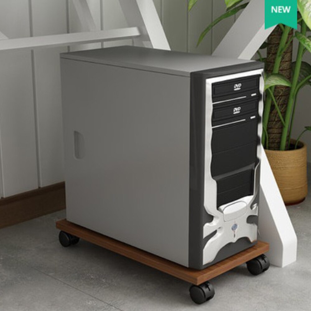 Kantoor Huis Gebruik Universele Hout Stand Computer Belangrijkste Processor Case Lade Met Wielen Rem Beweegbare Ondersteuning Voor Pc Gastheer Blauw roze: Tray6