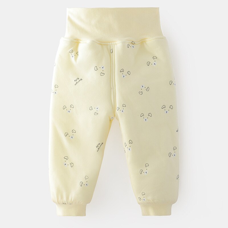 -né pantalon automne hiver pur coton sommeil pantalon pour bébé garçons filles infantile épaissir pantalon enfants solide pyjamas: 196703-2 / 12M suit 80cm