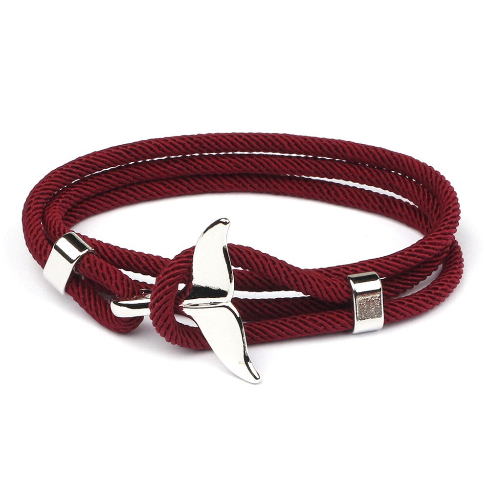 Wal Schwanz Armbinde Handgemachte Seil Armbänder Für Frauen Pulseras Schmuck Einstellbare Charme Bracciali Donna Anker Männer Zubehör: 5