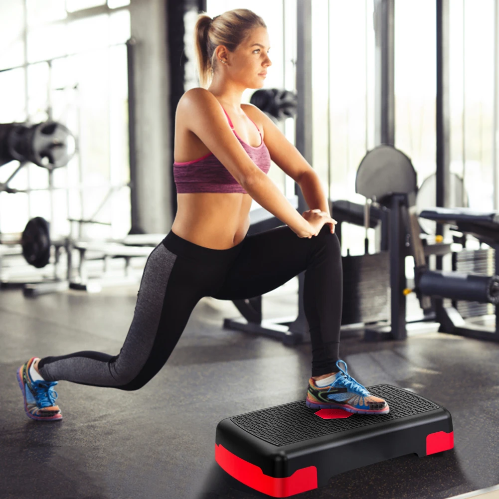 Stepper de Fitness aeróbico, Mini ejercitador de Pedal de Cardio, ajustable, antideslizante, estable, 200KG, equipo de Fitness para el hogar
