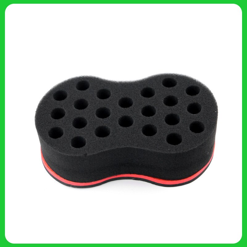 Ovale Dubbele Kanten Magic Twist Haar Borstel Spons, Spons Borstel Voor Natuurlijke, afro Coil Wave Dread Spons Borstels Haar Krultang