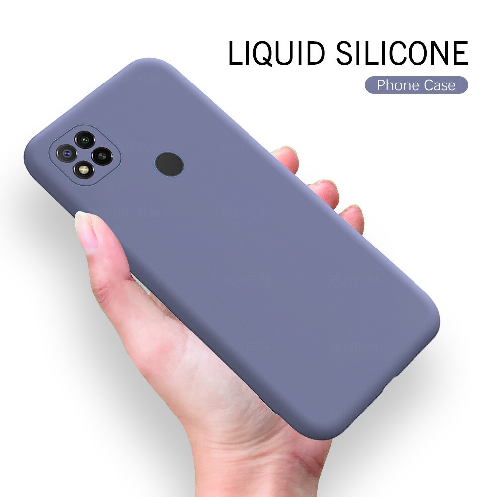 360 cassa del telefono di silicone liquido Xiomi Redmi 9C soft cover per Xiaomi Redmi 9C 9 C redmi9 c redmi9c 6.53 ''Macchina fotografica di protezione coque