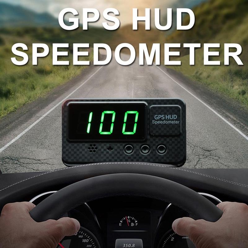 Universal Gps Speedometer Odometer Mileage Hud Display Digital Speed Alarm Mph Kmh for Cars Trucks Motorcycle and Bicycle Tools