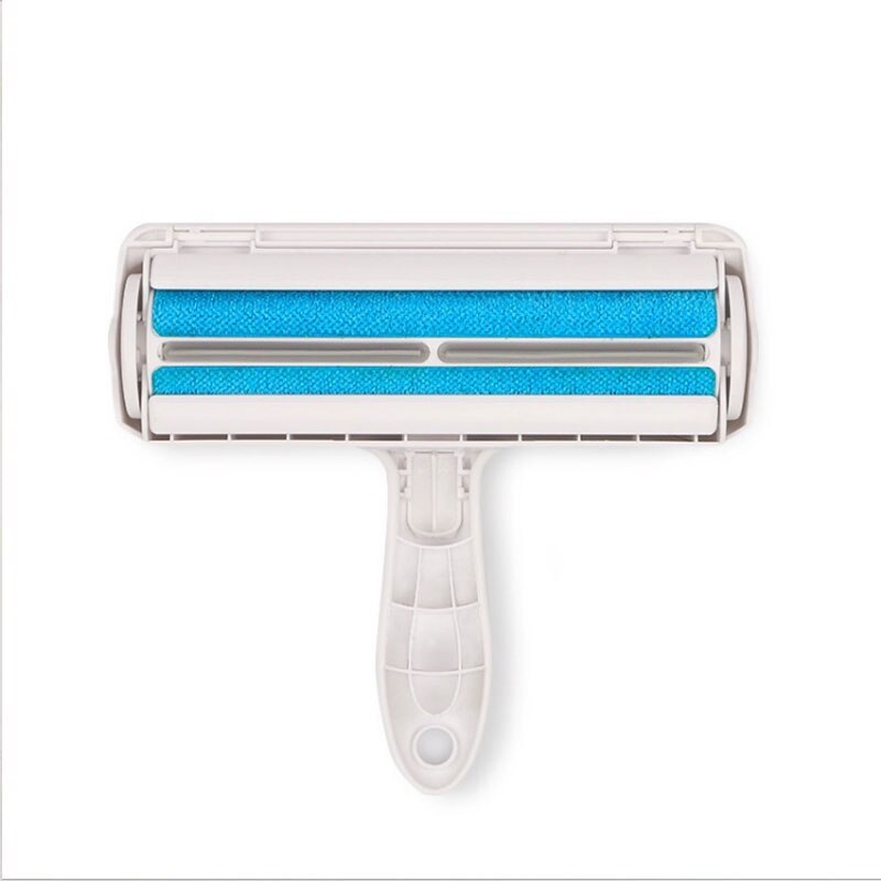 Rouleau Aspirateur Manuel pour Poils d'Animaux, Brosse de Nettoyage, Enlève les Surplus de Chat et Chien, pour la Voiture, les Vêtements, le Canapé, le Tapis, Peigne: Blue