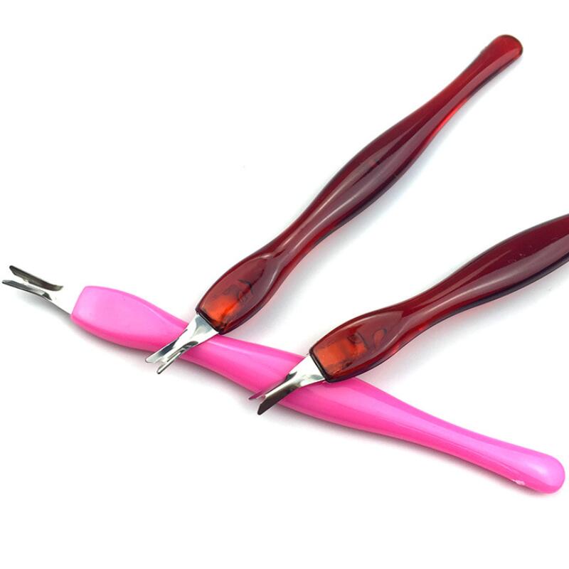 10pcs Cuticle Pusher Stainless Steel Head Nail Art Dead Skin Fork Tool Trim Cuticle Nipper Pusher Remover