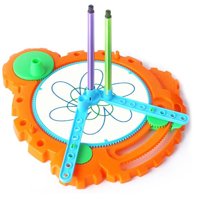Plastic Spirograph Tekening Speelgoed Set Spiraal Pen Educatief Briefpapier Educatief Speelgoed Voor Kinderen Creatieve