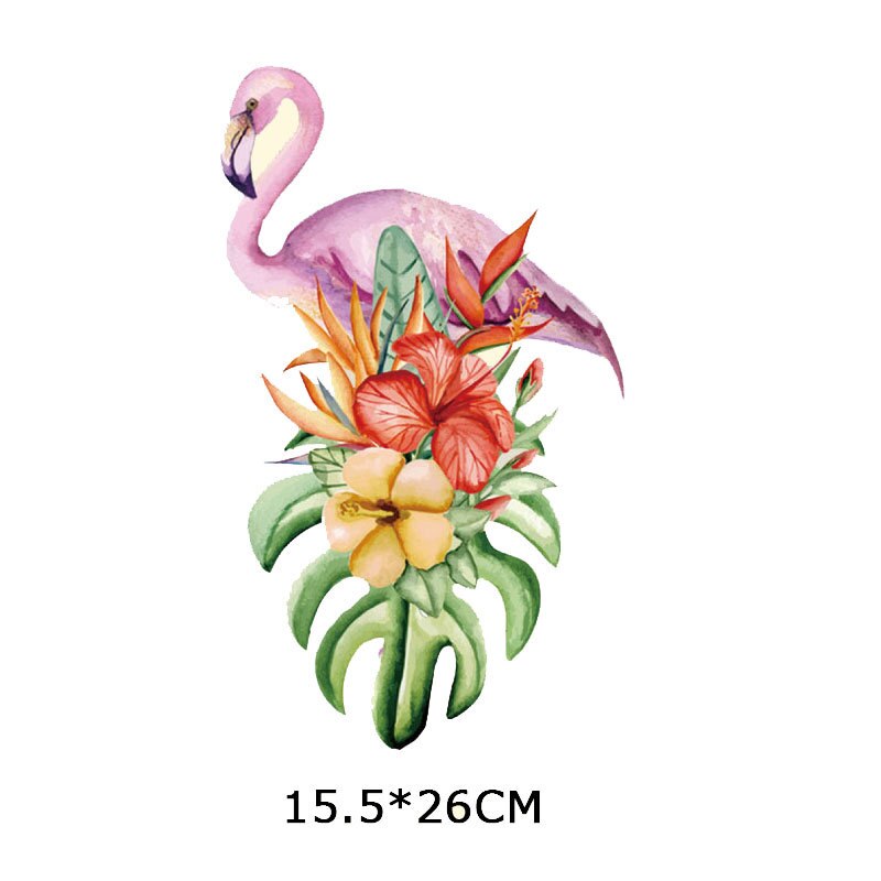 Flamingoer tøj stempling t-shirt æsker og tasker stempling miljø vand vaske etiket varmeoverførsel udskrivning