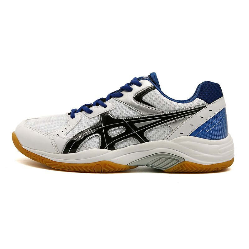 Mens Volleyball Shoes Breathable Volleyball Sneakers Men Light Weight Badminton Shoes Orange Blue Tennis Sneakers: BaiLan / 11