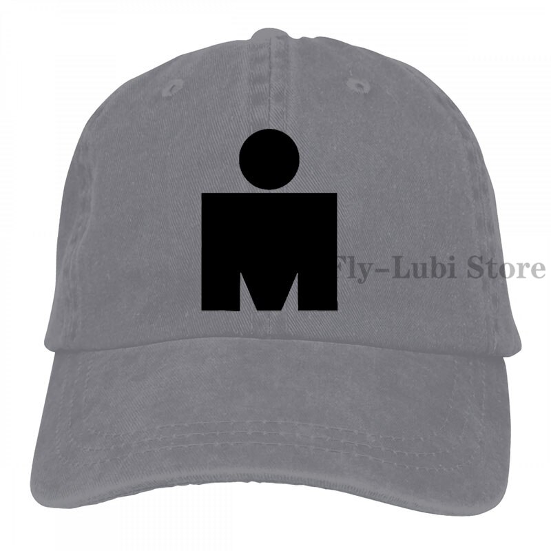 Ironman Symbol Triathlon Baseball cap men women Trucker Hats adjustable cap: 2-Gray