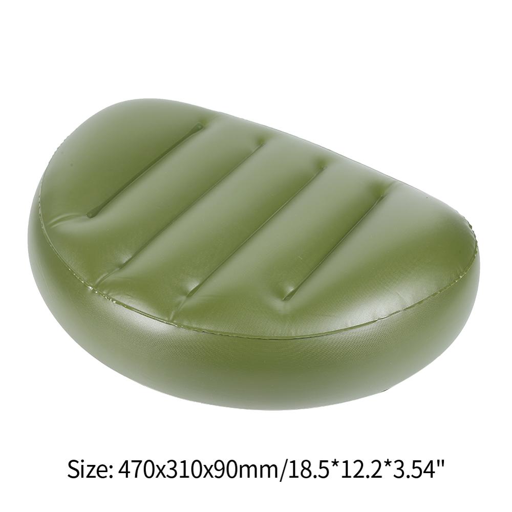 Portable PVC Kayak Inflatable Seat Cushion Drifting Canoe Seat Inflatable Boatl Cushion Outdoor Water Sports Tool