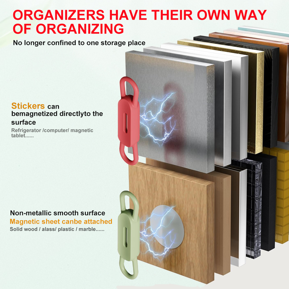 Magnetischer Stifthalter, verstellbarer Stifthalter aus Silikon für Schreibtisch, Kühlschrank, Whiteboards, Büro-Schreibtischzubehör