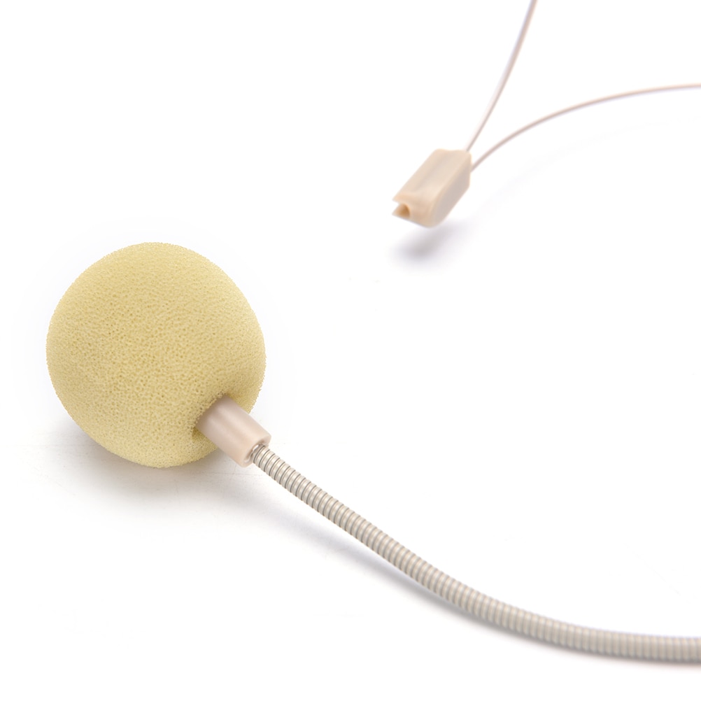 1* dual ear hook headset head mikrofon headset mikrofon med mini stik til shure trådløs body-pack sender