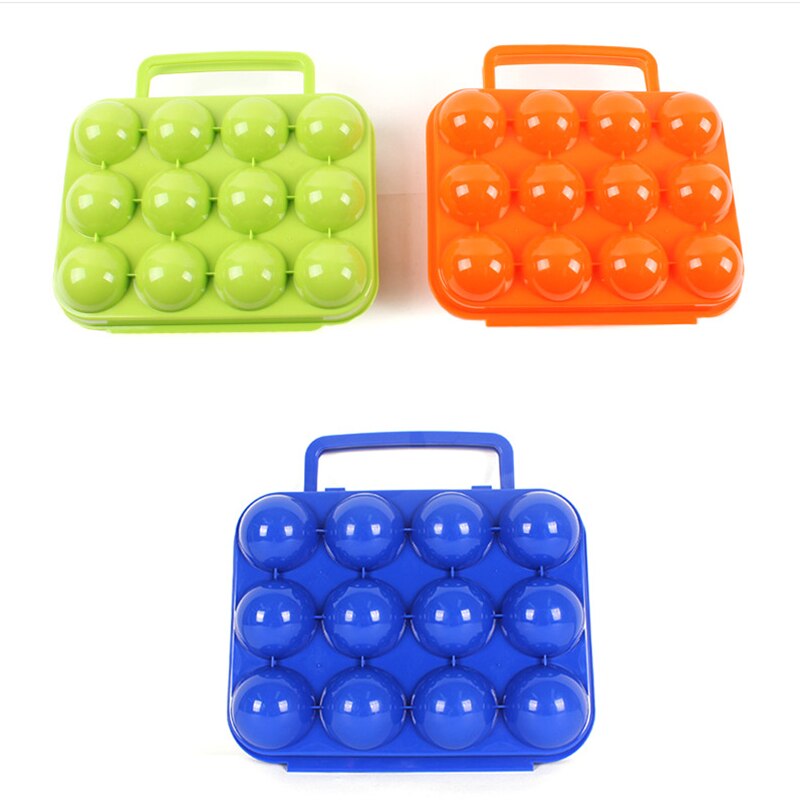 2/4/6/12 Grids Egg Storage Box Portable Egg Holder Container for Outdoor Camping Picnic Eggs Box Case Kitchen Organizer Case