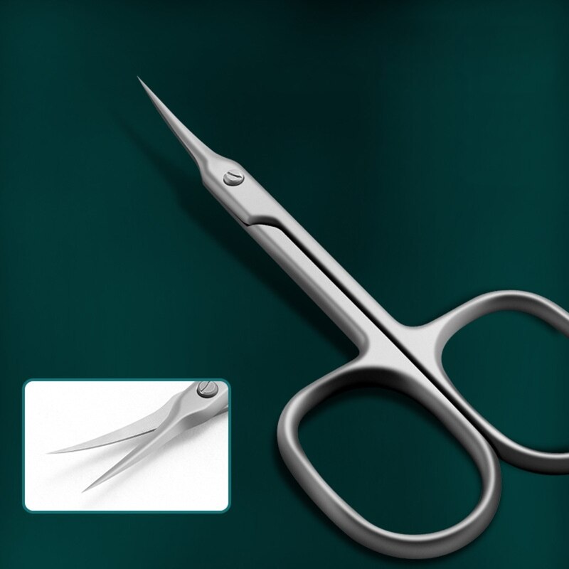 Stainless Steel Curved Nail Scissors Manicure Pedicure Grooming Tool Scissors for Finger &amp; Toe Nail Care 27RC