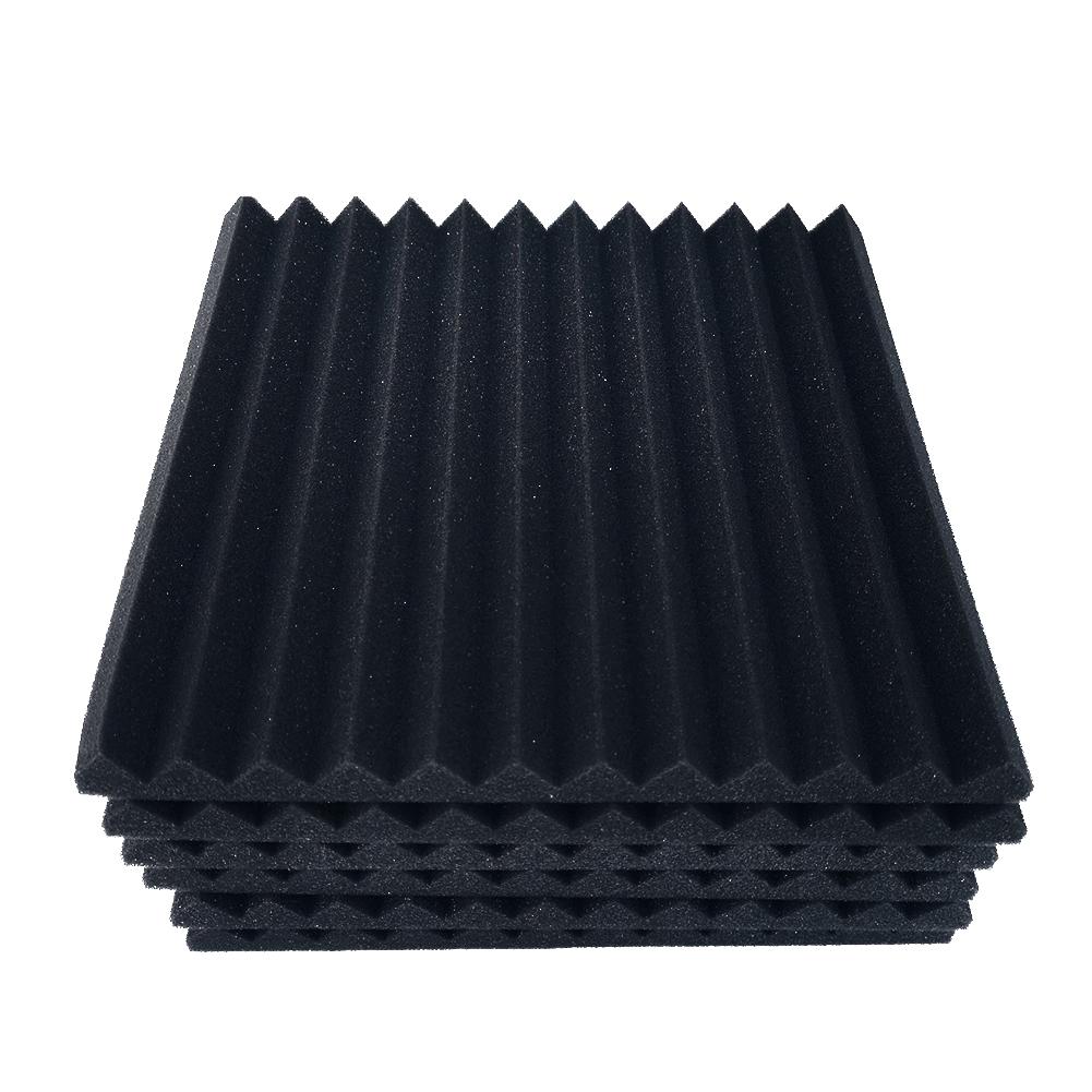 6/12 Pcs 300X300X25 Mm Geluiddichte Schuim Panelen Absorptie Spons Geluid Stop Absorptie Spons Drum kamer Accessoires Katoen Board