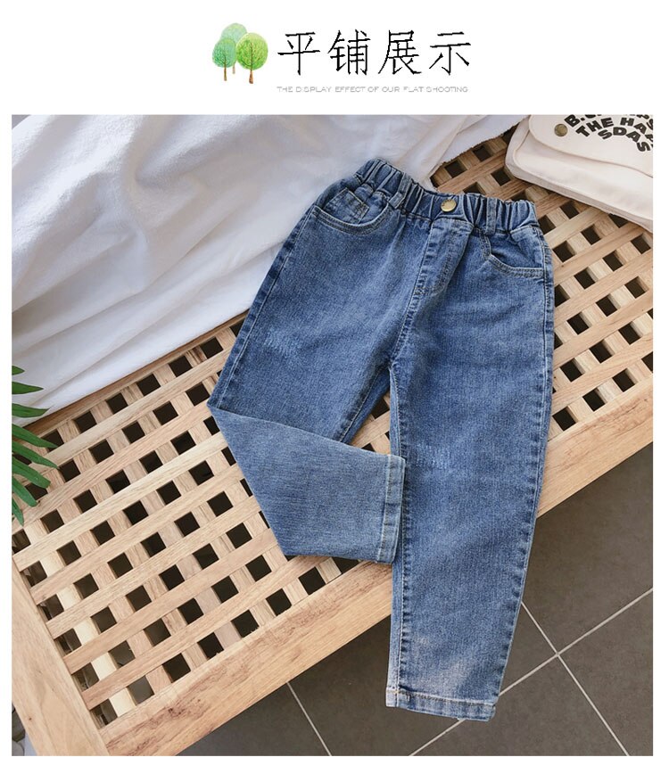 Abbigliamento per bambini 2020 primavera e autunno nuovi ragazzi e ragazze pantaloni larghi e comodi per bambini jeans temperamento slim per bambini
