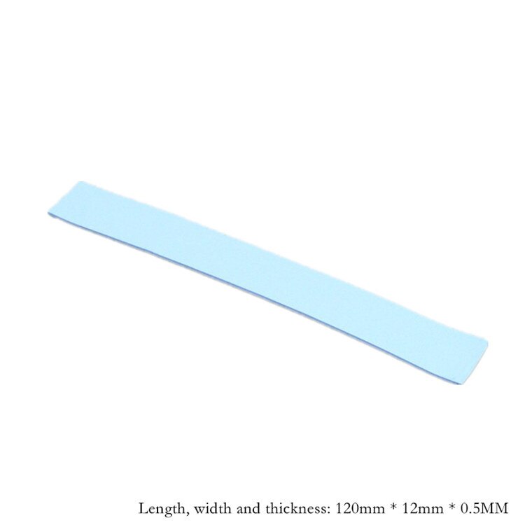Almohadilla para Grasa de silicona 3M, tarjeta gráfica, unidad de estado sólido, almohadilla térmica de conducción de calor de memoria, 120x12x0,5 MM, 1MM, 1,5 M: 0.5MM