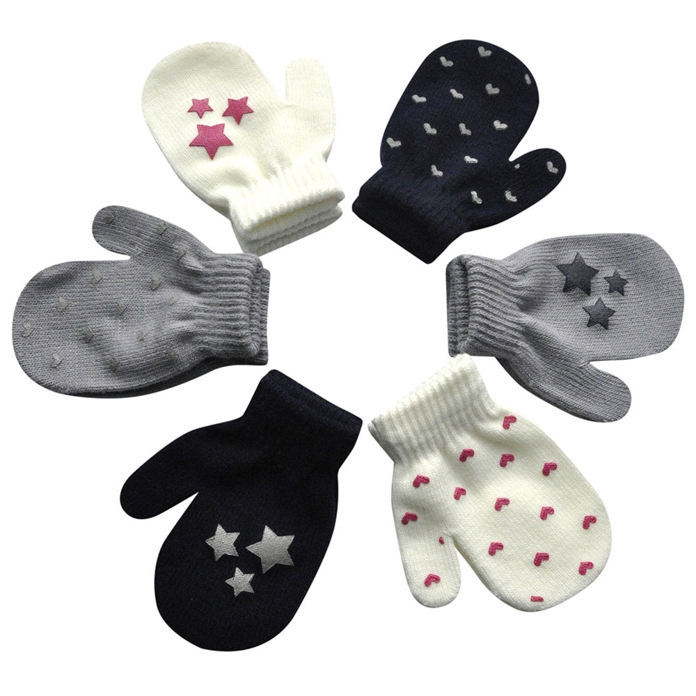 Winter Ster Handschoenen Leuke Dikker Baby Handen Choenen Baby Baby Leuke Meisjes Jongens Van Winter Warm Handschoenen Gekleurde 1N7