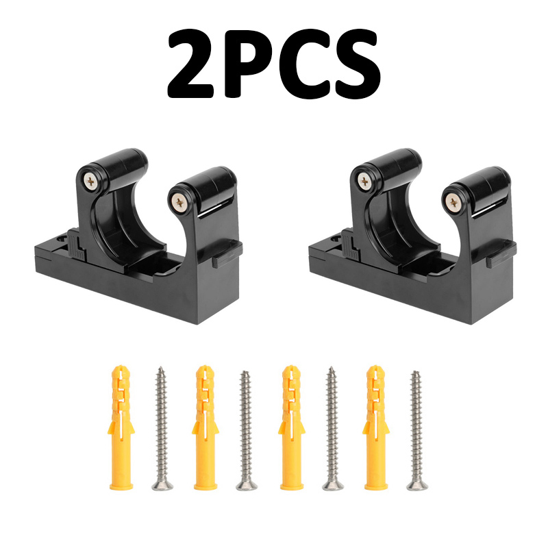 Soporte de pared para bicicleta de 2/4 piezas, colgador de hebilla ajustable, soporte para bicicleta Vertical Horizontal, almacenamiento, accesorios de tubo de 1,0-2,8 pulgadas: Azul marino