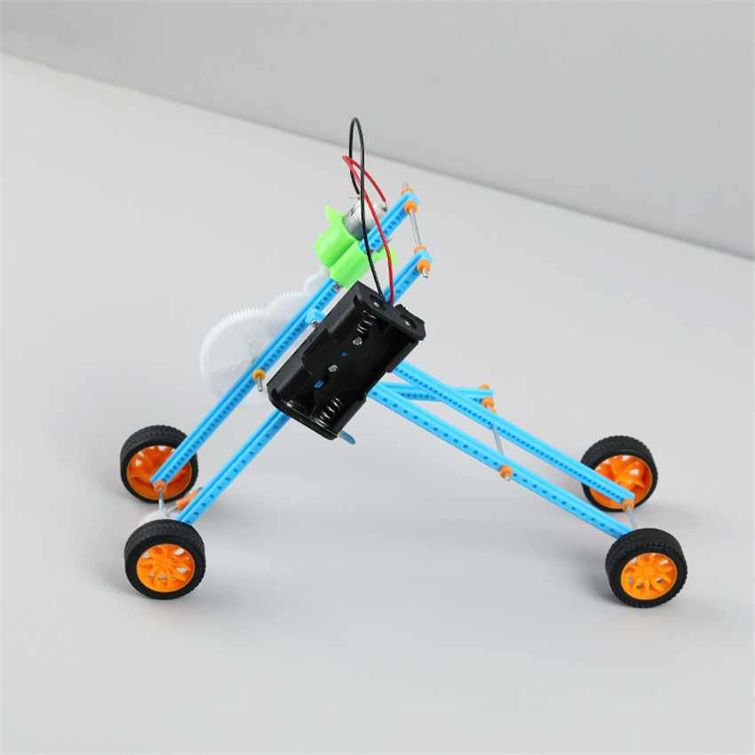 electronic crawling mechanical car student puzzle electronic student physics electronic technology model
