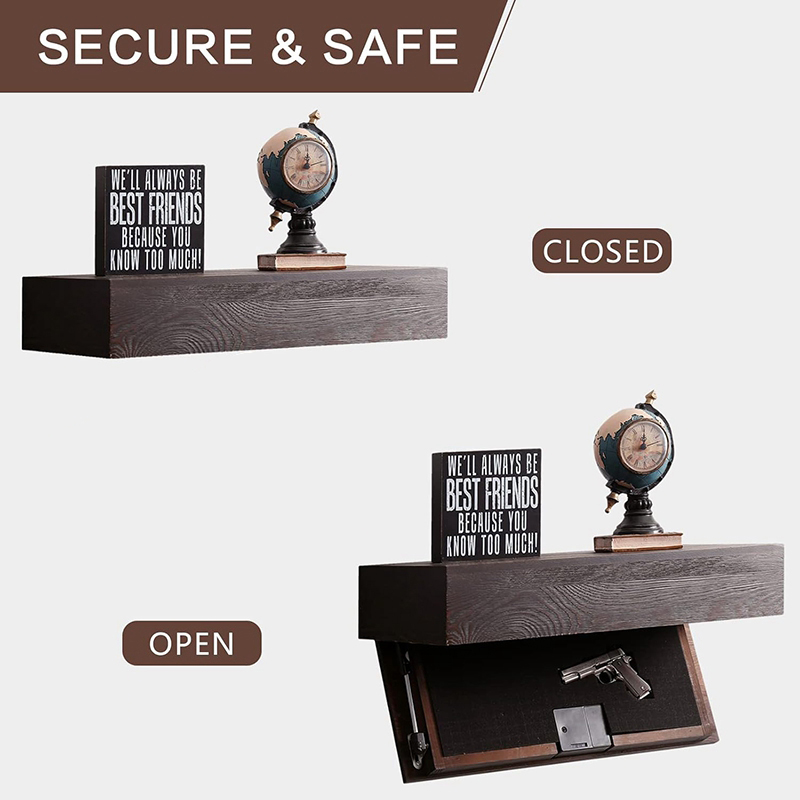 Hidden Shelf With Secret Compartment Magic Flap Hidden Shelf Wall-mounted Hidden Furniture Storage Concealed Compartment