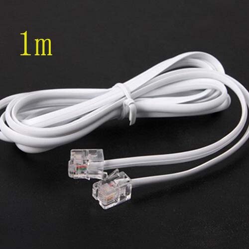 Câble téléphonique RJ11 haute vitesse, 3 pieds/1M, pour Modem ADSL,