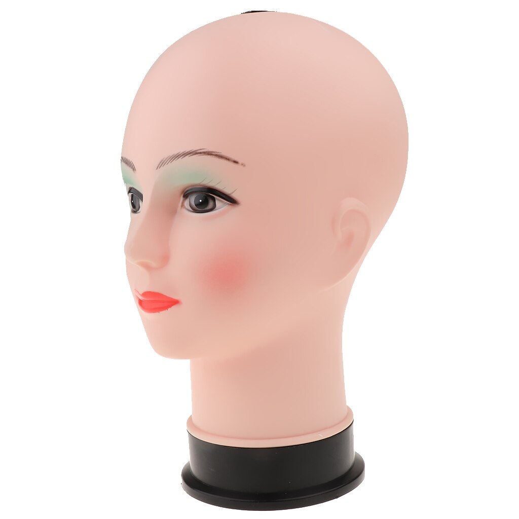 Kahl Weibliche Mannequin Kopf Modell für Perücken Machen Schal Hütte Kappe Glas Anzeige Perücke Kopf Halfter Lagerung Gestell: 2