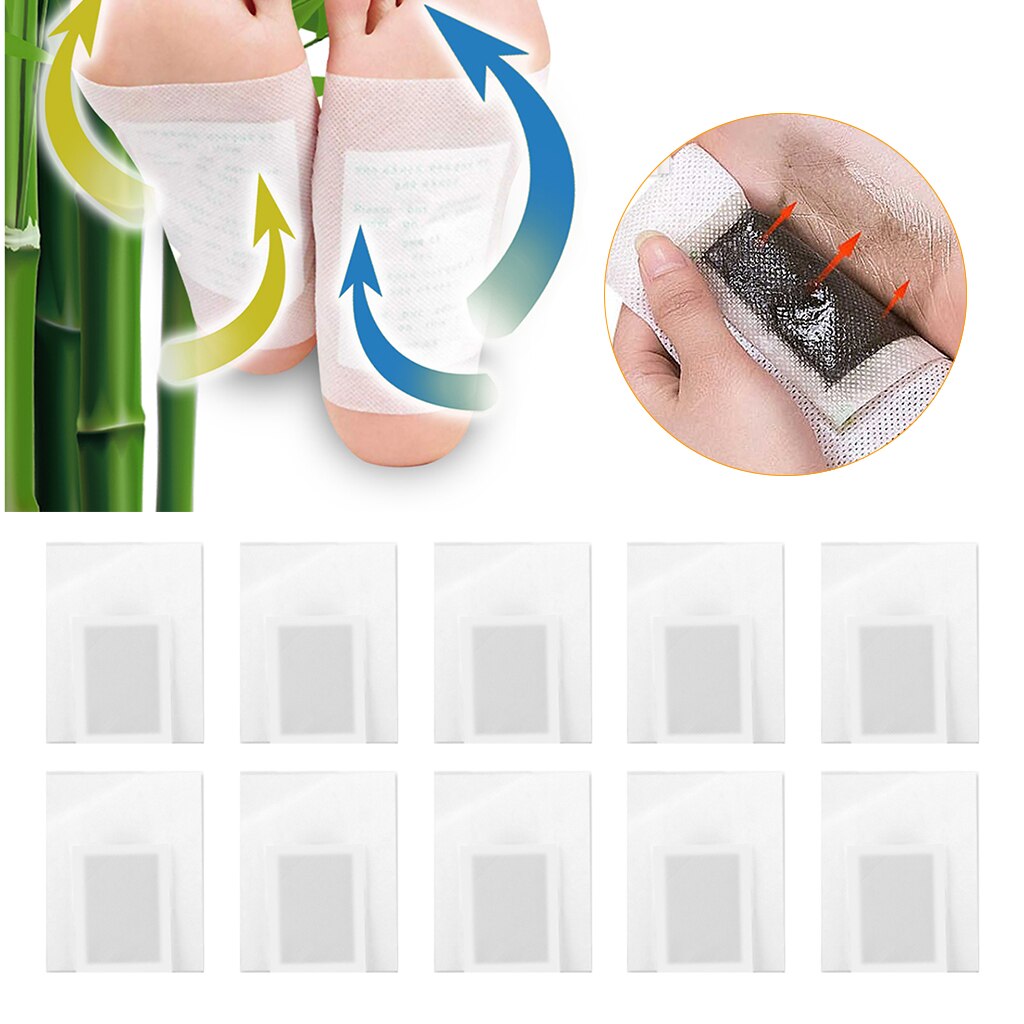 10 Stukken Voet Pads Voeten Patch Zelfklevende Vel Stress En, 100% Natuurlijke Ingrediënten, Te Gebruiken