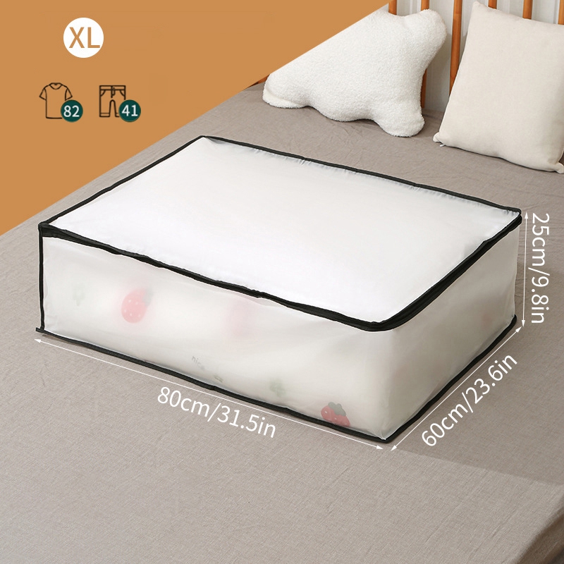 Waterproof Foldable Storage Bags Clothes Organizer Dustproof Bag Closet Organizer Quilt Storage Boxes Under Bed Sorting Bag Case: SKY BLUE