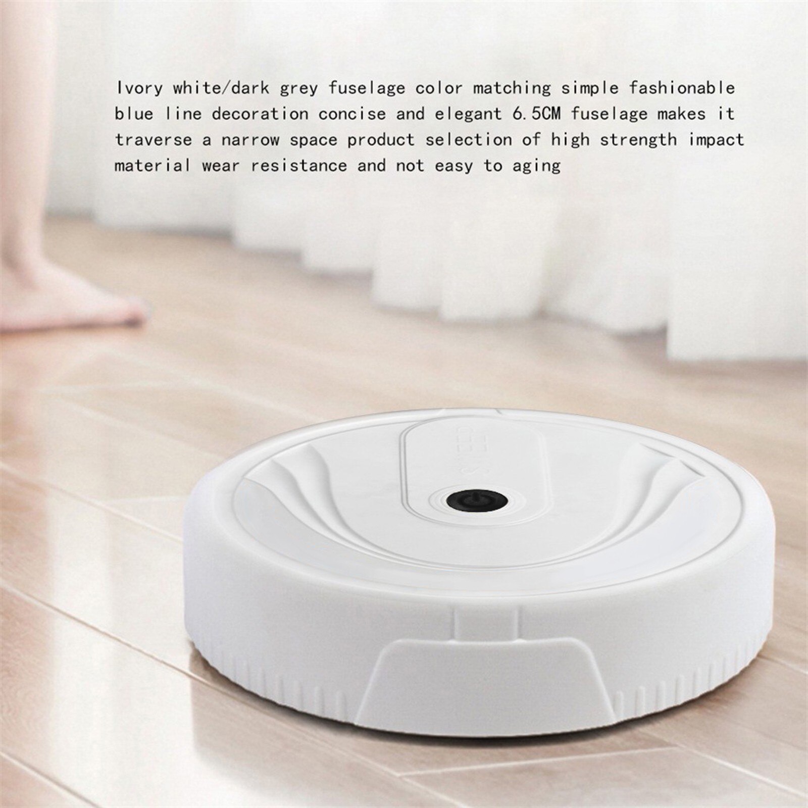 40 # Schoonmaakproducten Leuke Ronde Smart Robot Stofzuiger Auto Floor Cleaning Speelgoed Vegen Veegmachine Smart Robot Vacuüm: White 