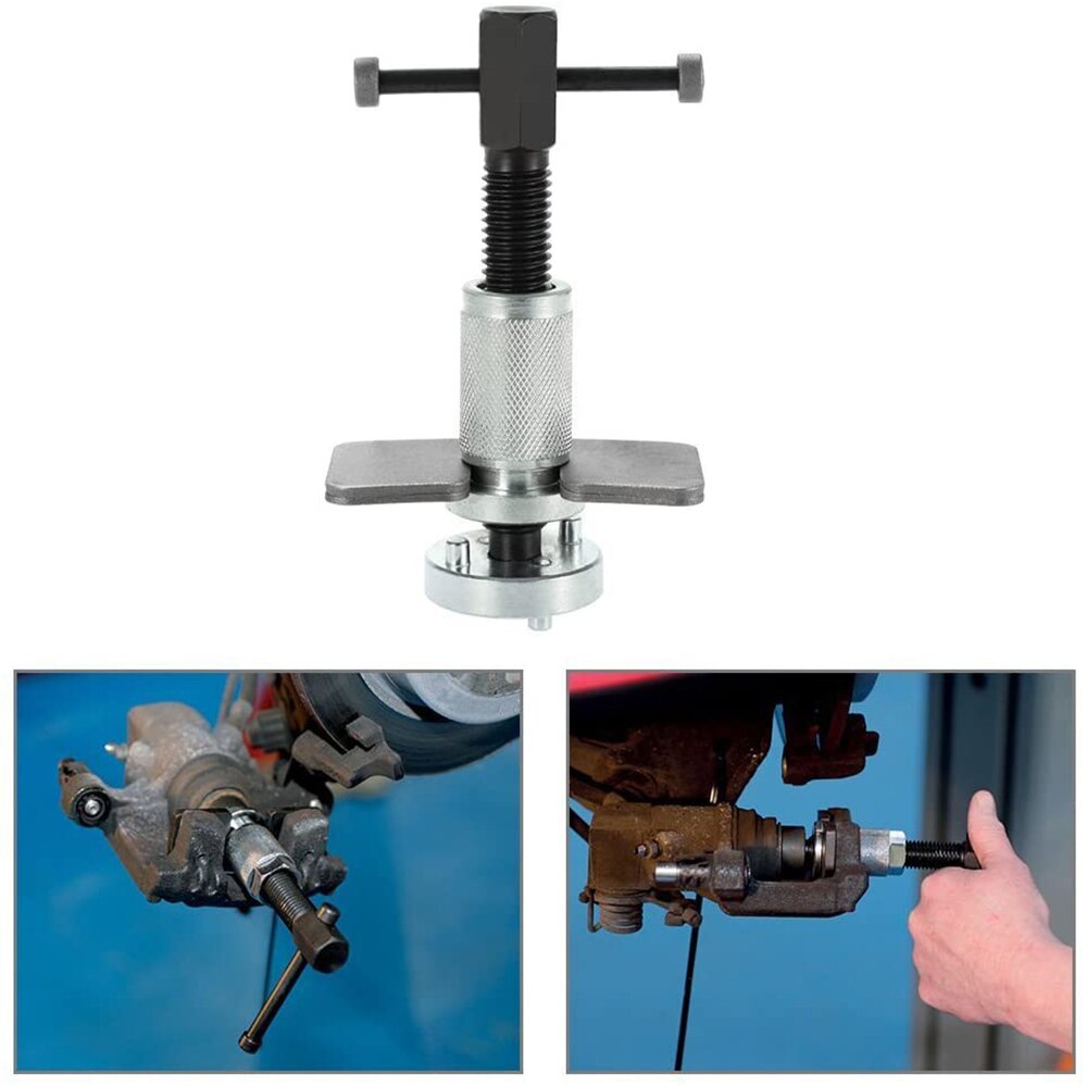 Brake Caliper Piston Rewind Tool Right Handed Thread Compression Dual Pin Break Caliper Piston Tool for Disk Brake Pad