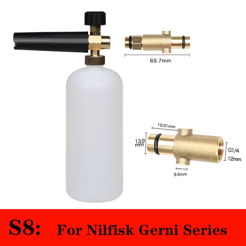 High Pressure Snow Foam Lance for Karcher K Series Soap Foamer Adjustable Foam Nozzle Foam Generator Car Washer