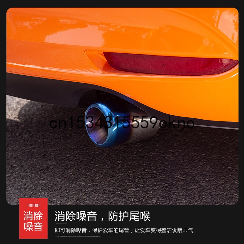 For Mazda 3 Axela Modified Tail Throat Compression Ignition Stainless Steel Decorative Exhaust