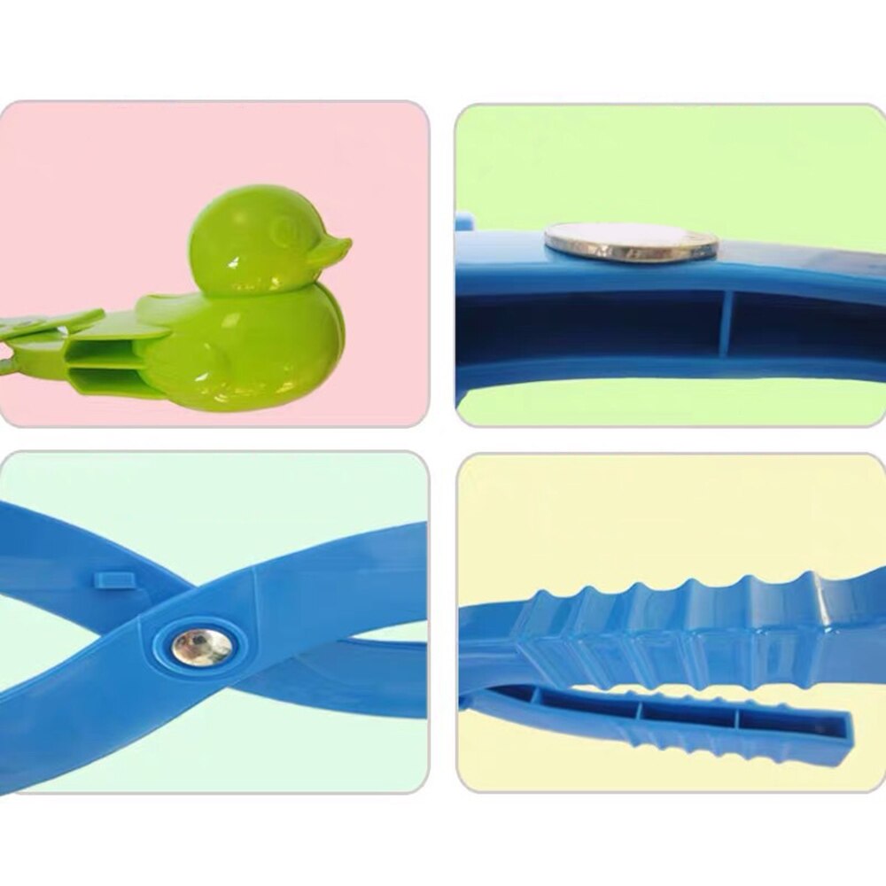Bulk 10Pc Lovely Duck Shaped Snowball Maker Clip Children Outdoor Winter Snow Sand Mold Tool Outdoor Fun & Sports