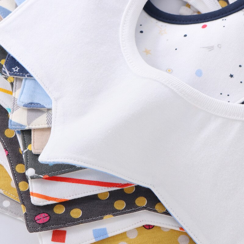 Cartoon Slabbers Katoen Waterdicht Doek Slabbetjes Speeksel Handdoek Draaiende Baby Babador Voeden Kiel Infant Burp Doeken Bandana Slabbetjes