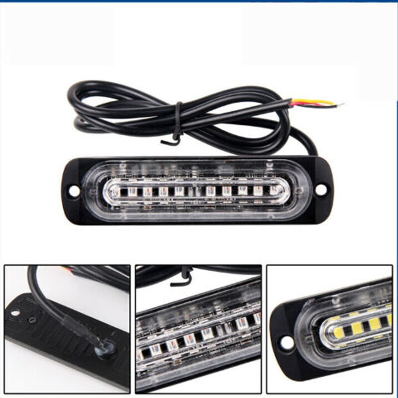 Bil led front blixtljus varningsljus lastbil sidoljus blixtljus vit 4x