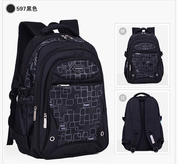 Sac à dos pour enfants, cartable pour garçons et filles, cartable pour les enfants du primaire, cartable pour les enfants,: black3