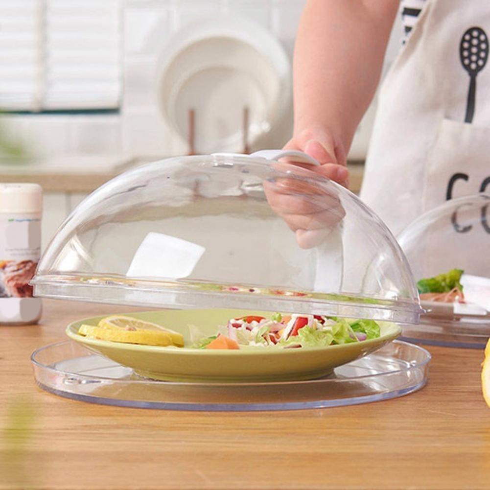 Anti-Sputtering Cover With Handle Heat Resistant Lid for Microwave Food