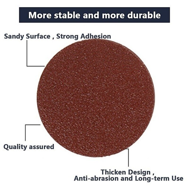 10pcs 75mm 3 Inch Sanding Sheet Sander Discs Polishing Pad Sandpaper For Sander Red Round Sanding Paper 80-1500 Grit