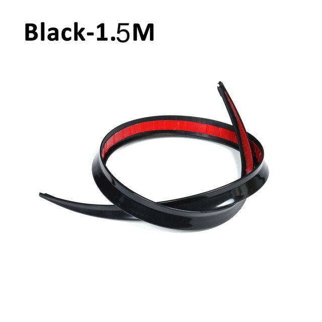 1.2/1.28M Universal Roof Spoiler Car-Styling Carbon Fiber Spoilers Tail Spoiler DIY Refit Spoiler suitable by all type of car: gloss black 1.5m