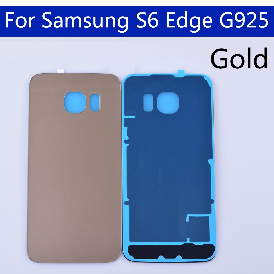 S6Edge Batterij Back Cover Voor Samsung Galaxy S6 Rand G925 SM-G925V SM-G925P G925F G9250 Achter Behuizing Batterij Deur Case