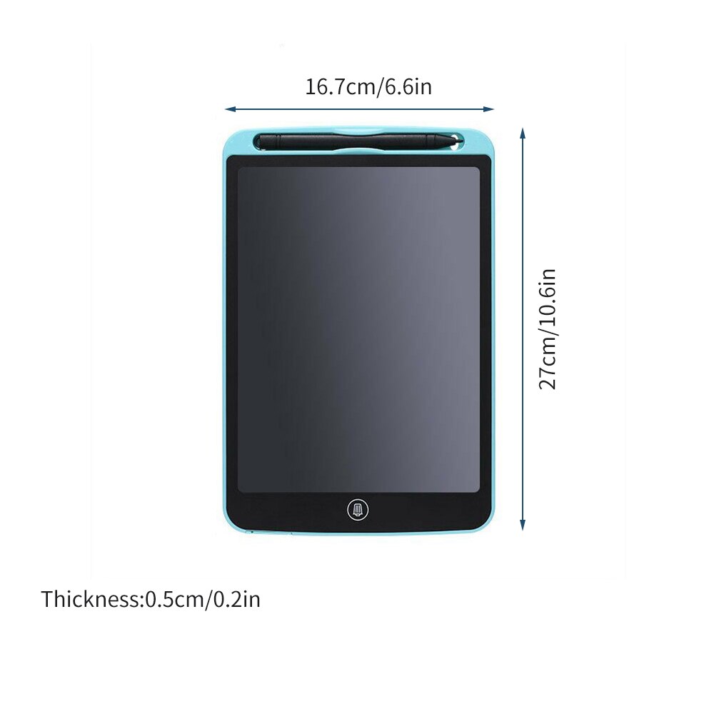 Electronic Digital Drawing Board 10.5 Inch LCD Writing Tablet Erasable Writing Pad Color Screen One-Click Erase with Lock Button