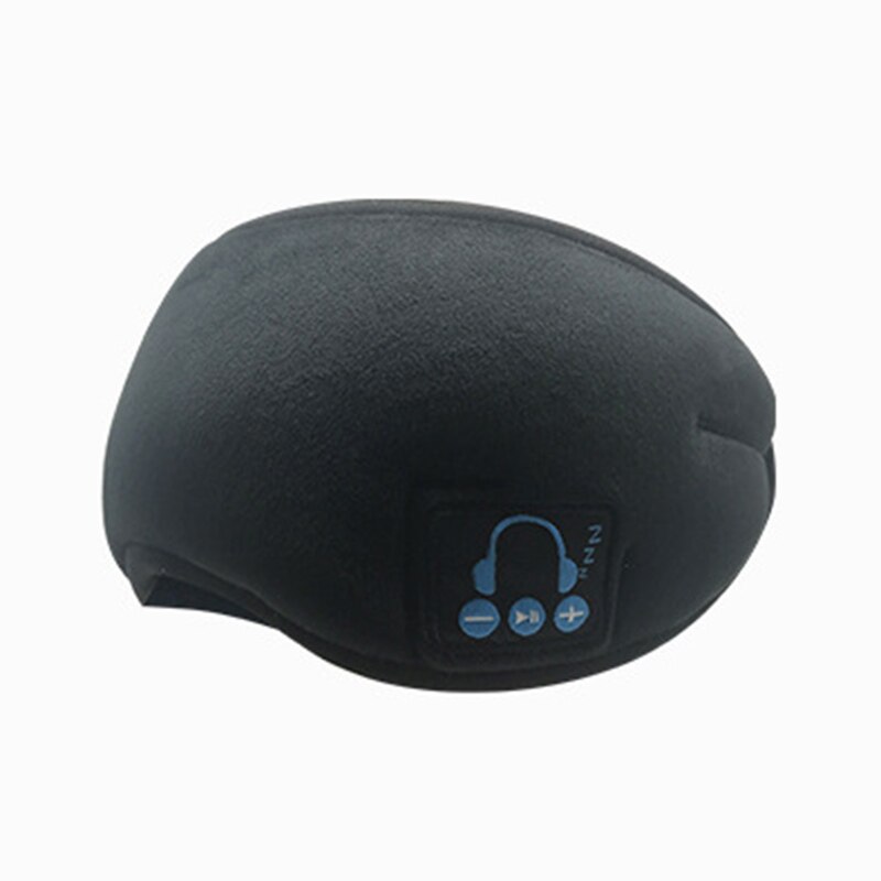 3D Bluetooth Sleeping Headphones Music Sleep Mask Blockout Light Eyeshade Sleeping Eye Mask Blindfold Sleeping Aid Health Care: Black