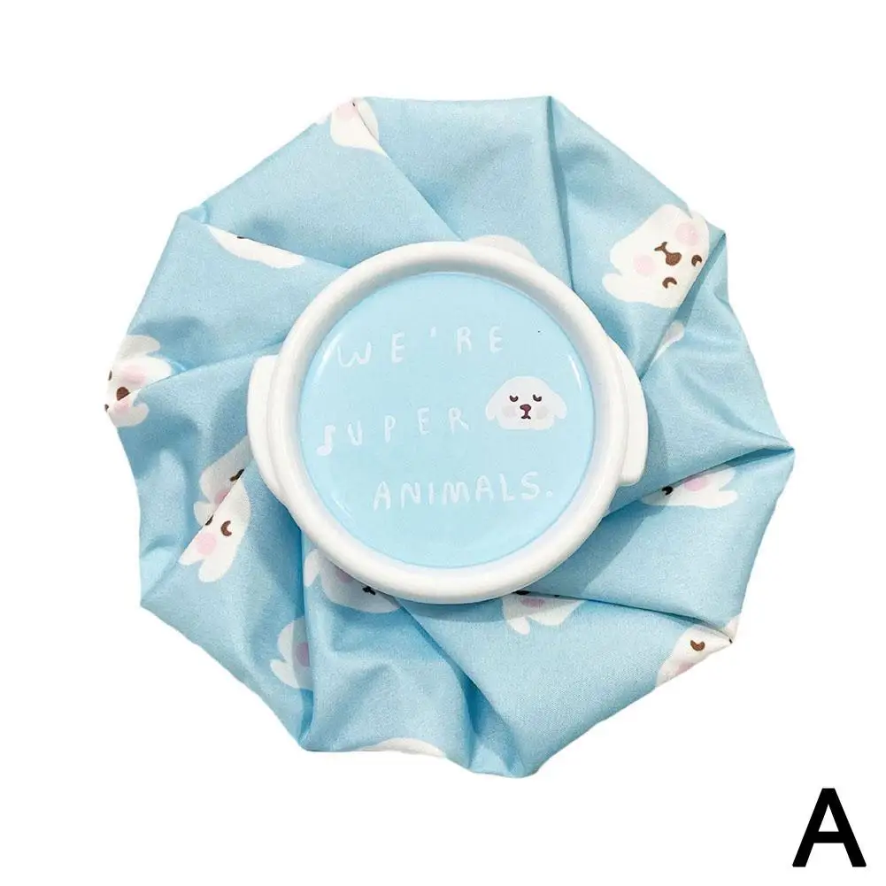 Water Filling Cloth Ice Pack Cartoon Cooling Ice Pack Warmer Knee Pain Head Bottle Ice Relief Water Hand Cold Leg Bag B K2F9: WHITE