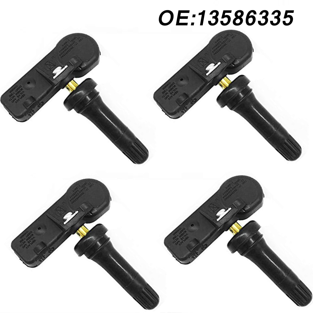 4 stk 13581558 25920615 13586335 tpms dekktrykksensor til gmc chevy cadillac chevrolet lastebil yukon forstads sierra