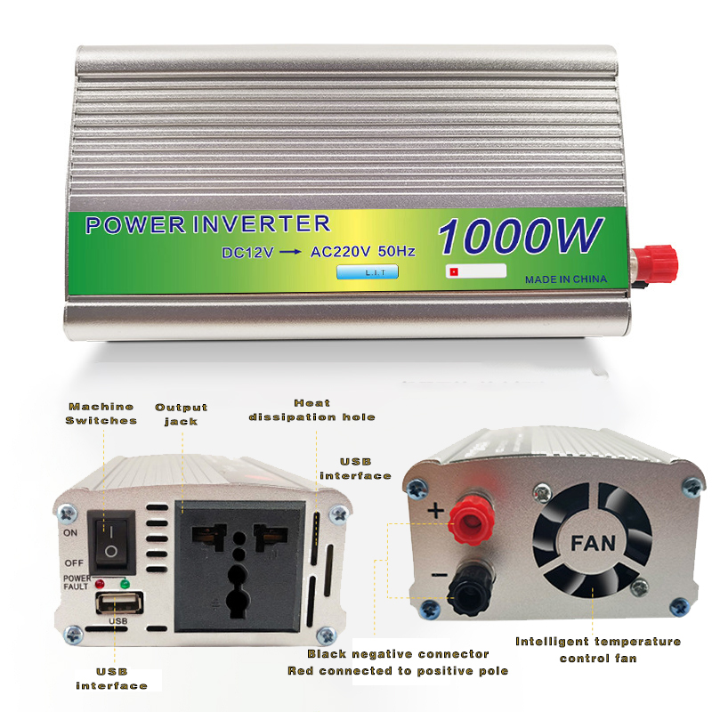 Sistema de energía Solar de 1000W, Kit de Panel Solar, estación de energía de 12V a 220V, controlador 10A-60A para el hogar, coche, Camping, cargador de respaldo: Dorado