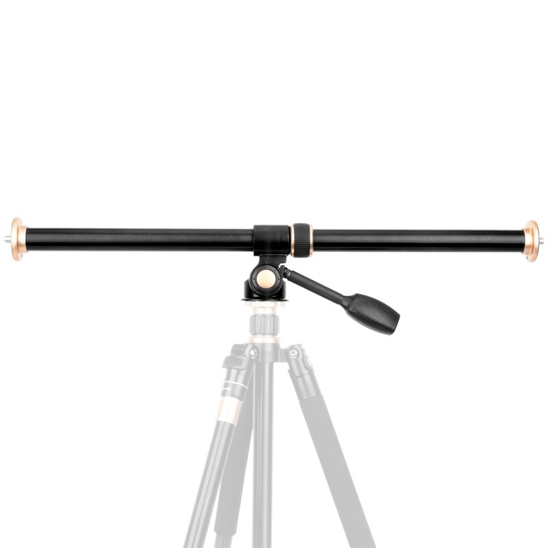Camera Tripod Boom Arm - 61cm/24" Horizontal Extension Mount - Swivel Center Column Accessory