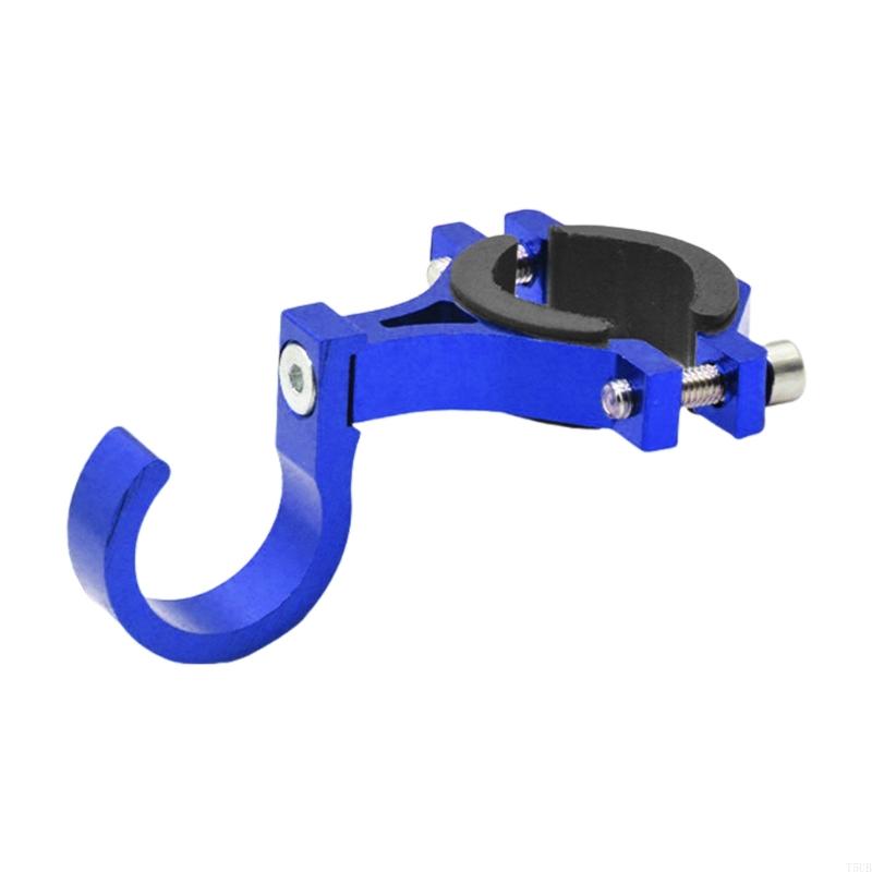 Gancho Universal T5UB para motocicleta, soporte para cascos y Scooters aluminio, colgador bolsa para bicicleta eléctrica,: Azul