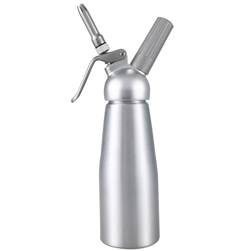 500 ml kremdispensere i aluminium, gourmetblender, dekorativt munnstykke og konditorrør
